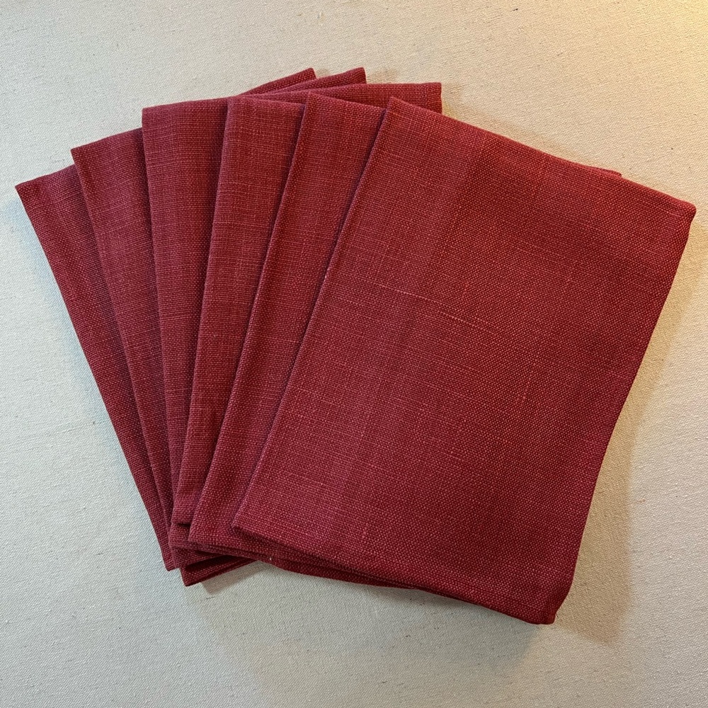 Libeco Linen Napoli Napkin - pomegranate
